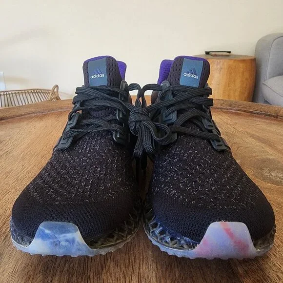 Adidas Ultra 4D Black Purple Running Sneaker Shoes Mens Size 6 | HP9736 - Picture 7 of 11